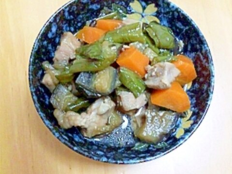 なすと鶏肉の煮物